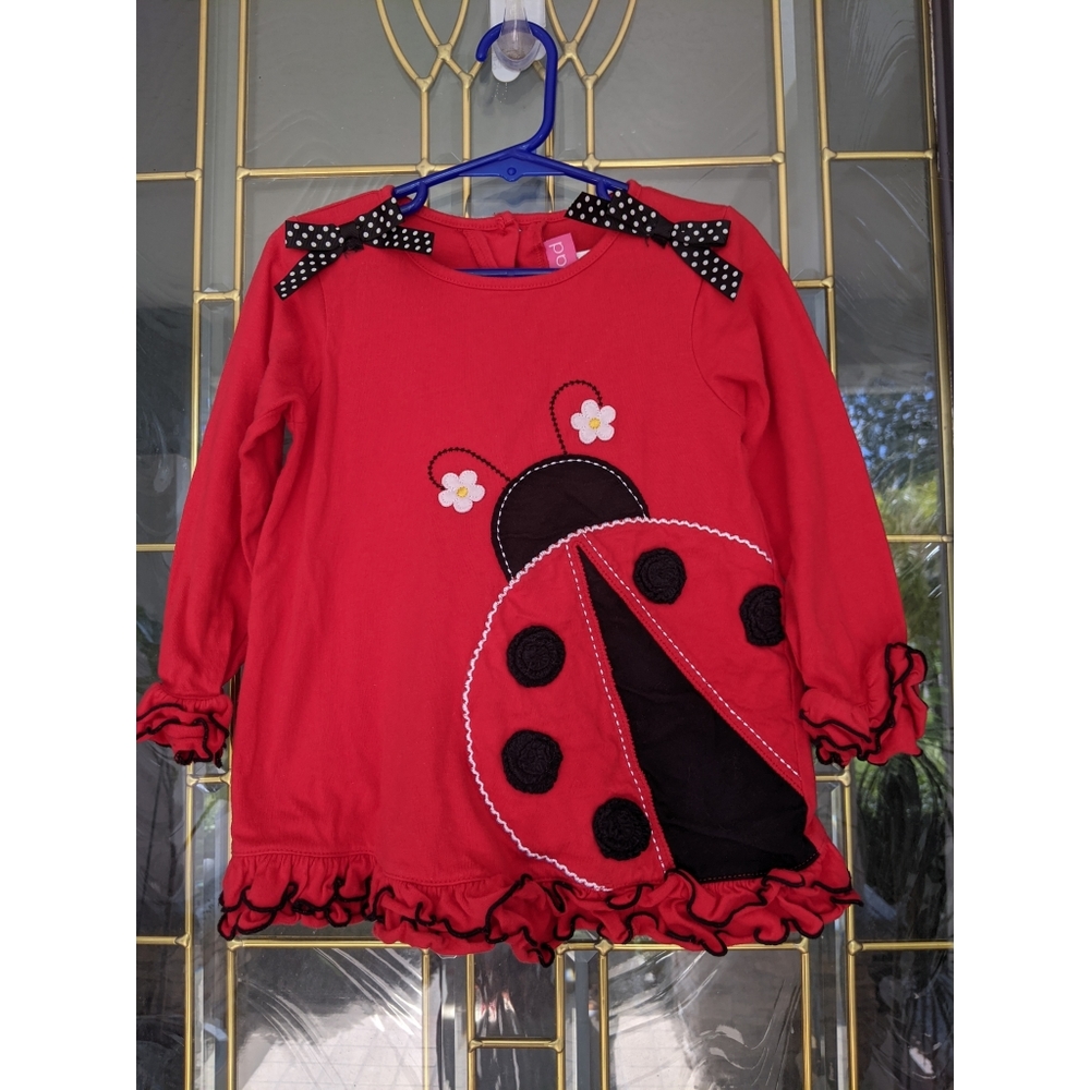 Super cute Ladybug shirt / costume, sz 4/5